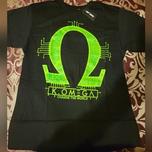 Brand new with tag aew kenny omega wrestling tee size large.